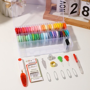 Kit de Hilos <span class=keywords><strong>para</strong></span> <span class=keywords><strong>Bordar</strong></span> de 50 Colores con Herramientas, Juego de Hilos <span class=keywords><strong>para</strong></span> Reparaciones de Costura Doméstica y <span class=keywords><strong>Punto</strong></span> de <span class=keywords><strong>Cruz</strong></span> en Caja de Plástico - Product Image 3