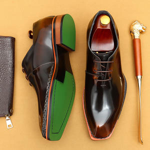 รองเท้าอ็อกซ์ฟอร์ดผู้ชายแบบผูกเชือก หนังแท้ ระบายอากาศได้ดี พื้นยางกันลื่น น้ำหนักเบา เหมาะสำหรับใส่ทำงานและในชีวิตประจำวัน - Product Image 4