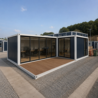 Mobilisés sur des projets : Maisons mobiles de 20 pieds, maisons préfabriquées en conteneurs utilisant une disposition modulaire flexible pour les bureaux de chantier et les camps de travailleurs