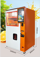 Máquina Expendedora de Zumo de Naranja con Pago por Código QR, Pantalla Táctil de 22 Pulgadas, Alta Capacidad de Rendimiento, Monitoreo Remoto y Gestión en la Nube