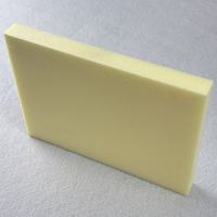 高强度 FP75 PMI 泡沫芯材 20mm 厚度 CNC 加工轻质结构泡沫，密度 52kg/m，黄色