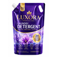 Sachet universel épais à bec verseur avec poignée pour lessive liquide, recharge, pochette verticale, logo personnalisé, FDA REACH TUV