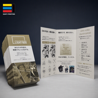 Impression de brochures personnalisées à trois volets, couleur pleine, papier couché carré, catalogue promotionnel pour l'édition créative, directement de l'usine