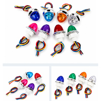 Feux de position latéraux universels pour camion à LED haute luminosité 24V, multicolores, étanches IP65, lampe de signalisation stroboscopique pour camion et remorque