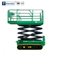 Plateforme élévatrice hydraulique tout-terrain 8m 320kg pour terrains boueux - Prix de gros - Offre spéciale