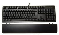 Clavier mécanique USB pleine taille 105 touches, rétroéclairage RGB, filaire, inclinaison réglable, clavier de jeu avec support de poignet détachable