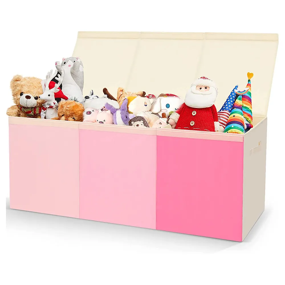 Supply Reasonable Price Collapsible Fabric Large Toy Storage Box Bins With Lid