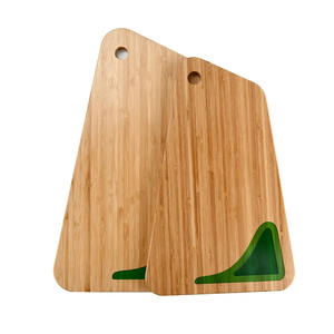 Servir queso charcutería plato duradero cocina bambú tabla de cortar con incrustaciones de resina para servir y picar - Product Image 2