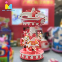Manège à monnayeur de haute qualité, petit carrousel de fête foraine, carrousel pour enfants à 3 places