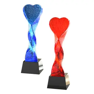 Moda new design liga de zinco troféu troféu estrela de cristal troféu de cristal com suporte