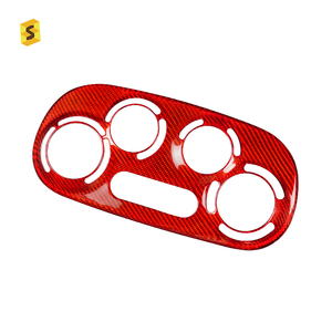 Interrupteur AC d'accessoires intérieurs en Fiber de carbone véritable <span class=keywords><strong>ES</strong></span> Carbon pour <span class=keywords><strong>Fiat</strong></span> <span class=keywords><strong>500</strong></span> Abarth - Product Image 6