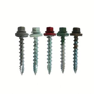 สกรูหัวหกเหลี่ยมปลายสว่านเกลียวปล่อยแบบเจาะเอง ชุบสังกะสี JIS M2 - Product Image 1