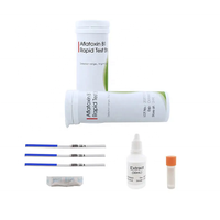Kit de détection rapide d'aflatoxine pour la sécurité alimentaire sur site, bandelettes de détection d'aflatoxine B1/M1 avec accessoires complets, matériau PVC, garantie de 2 ans