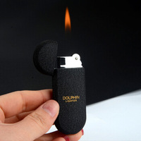Briquet à flamme ouverte gonflable avec roue de meulage et lettrage personnalisé