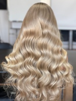 Perruques de cheveux humains SHY HD 13x5 sans colle, perruque frontale en dentelle, 100% cheveux humains bruts, ondulation naturelle, raie naturelle