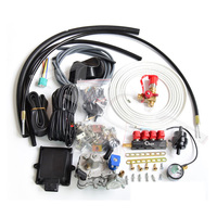 Kit de Conversión Completa a GLP ACT Universal para 4 Cilindros, ECU, Reductor, Inyector, Riel, Arnés de Cableado, Piezas de Adaptación a Gas