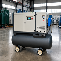 Compresseur d'air à vis tout-en-un Panrui haute pression 16 bars 4-en-1 7,5 kW avec filtre et purgeur automatique pour découpe laser