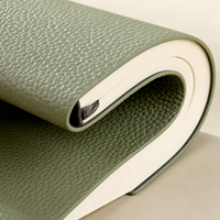Carnet en cuir PU texturé litchi à couverture souple, design simple, personnalisable, A4 A5, exquis, pour affaires et école, vente en gros