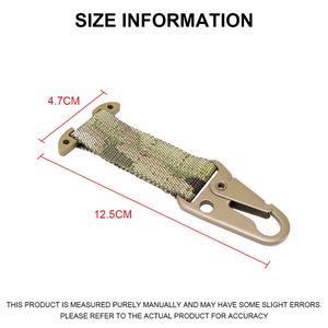 พวงกุญแจคาราไบเนอร์ไนลอน Sinairsoft อเนกประสงค์ แบบยุทธวิธี สำหรับกระเป๋าเป้กลางแจ้ง อุปกรณ์ป้องกันตัว ขายส่ง - Product Image 4