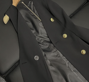 <span class=keywords><strong>Abito</strong></span> Mini da Donna di Alta Qualità per Feste, Scollo a V, Senza Maniche, Doppiopetto, Tinta Unita, <span class=keywords><strong>Nero</strong></span> - Product Image 6