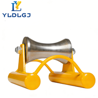 Support de câble en aluminium Hourglass avec cadre jaune, plaque verticale réglable, bloc de montage usiné, guide pour machine de tirage, infrastructure