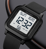 Jam Tangan Digital Olahraga SKMEI 1894 Casing Persegi Tali TPU Alarm Tahan Air Jam Tangan Pria