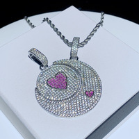 Collier Cœur Soleil Lune Prêt à l'emploi pour le Dropshipping – Bijou Romantique pour Couples