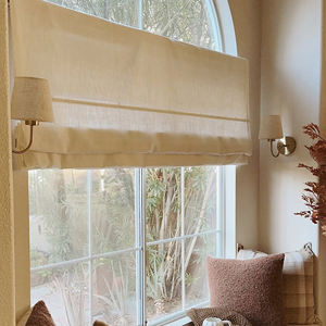 Tende oscuranti personalizzate e mantovane di fascia alta con Texture di lino direttamente in fabbrica - Product Image 5