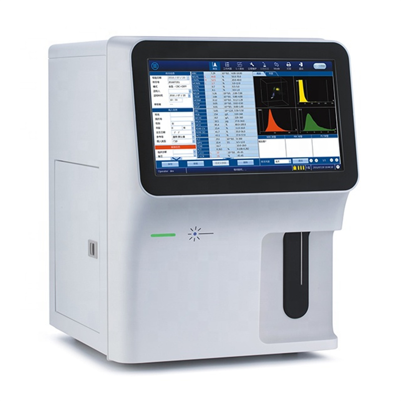 29 Parameter Auto 5-Deel Hematologie Analyzer Veterinaire Bloed Chemie Analyzer Voor Huisdieren