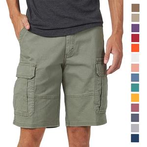 Pantalones Cortos Cargo para Hombre al por Mayor, de Alta Calidad, con Diseño de Logotipo Personalizado, de Algodón Verde, Casuales - Product Image 1