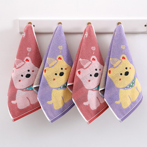 Wholesale Customized Kids Children 100% Pure Cotton Thickened Jacquard <strong>Small</strong> <strong>Hand</strong> <strong>Towel</strong> Household FaceTowel Cute Cartoon Design - Product Image 5