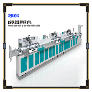 Machine d'impression sérigraphique à ruban 3 couleurs entièrement automatique à grande vitesse pour les bandes de ruban, les élastiques et les tissus étroits - Product Image 1