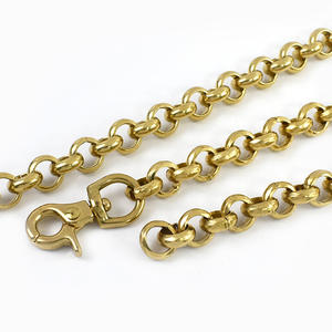 עמוק xp217 10 מ "מ שרשרת פליז מוצק קישורים חלקי תיק בעבודת יד לחגורת תיק יד חגורת מלאכה תכשיטים אביזרים שרשרת תיק פליז - Product Image 6