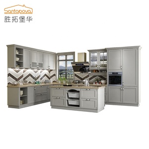 China Contemporánea de alto brillo de cocina de melamina, muebles de gabinetes de cocina de los precios armario de madera gabinetes de Base - Product Image 2