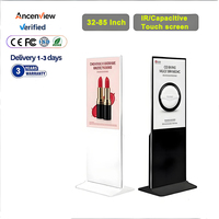 Pantalla Publicitaria Vertical de 32/43 Pulgadas con Android, Kiosco con Pantalla Táctil LCD, Señalización Digital