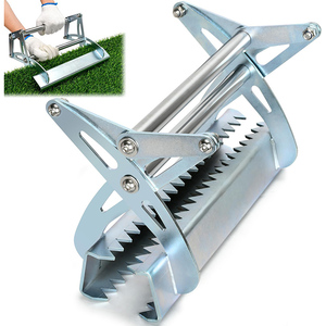 JH-Mech Maßgefertigte Kunstrasen-Installationswerkzeuge Ohne Montage Doppelgriff-Design Krallen Verzinkter Stahl Rasenreißer J - Product Image 1