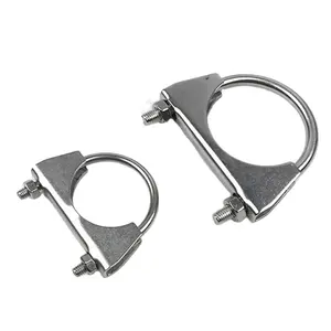 Galvanized Round bar, Zinc Plated Heavy Duty U-Bolt Clamp for exhaust pipe repair