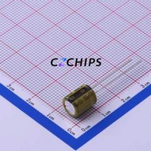 Condensador Electrolítico de Aluminio de Montaje Pasante LKMD0901J101MF, D8xL9mm 100uF 20% 63V 902mA-100kHz - Product Image 1