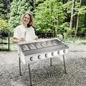 Parrilla de Gas Natural Ajustable de Acero Inoxidable, Fácil de Limpiar, en Oferta, sin Humo, Horno para Asar - Product Image 3