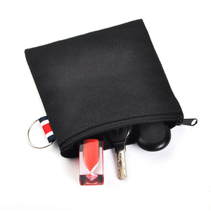 Cosmetic Storage <b>Bag</b> Cotton Rectangle Portable Toiletry <b>Bag</b> With Zipper For Keys And <b>Small</b> Items - Product Image 1