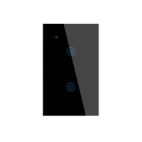 Nouveau panneau d'interrupteur mural tactile intelligent Wi-Fi 1, 2 ou 3 gangs 10A pour la domotique (norme US)