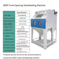 Sableuse manuelle multifonctionnelle 9060 haute pression pour l'ébavurage, l'élimination de la rouille, la rénovation et l'élimination de la couche d'oxyde