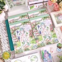 Livre d'autocollants pour adultes, 450 autocollants Washi pré-découpés, 20 papiers pour scrapbooking, autocollants pour journal de déchets, vintage