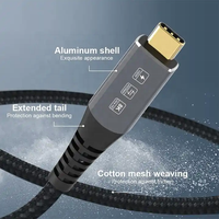 Ligne de transmission de données haute vitesse 8K @ 60Hz USB4.0 mâle à mâle Type C 100W PD charge rapide Thunderbolt