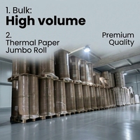 Rouleau de papier thermique 57x40mm 80x80mm sans BPA, 100% pure pâte de bois, pour reçus de caisse, longue conservation des couleurs, transparent