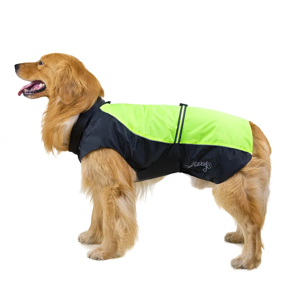 Yeni büyük köpek giysileri büyük köpek yağmurluk Pet su geçirmez yağmurluk sadece köpek giysileri