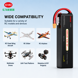 Penjualan Pabrik Baterai Drone Kapasitas Besar 6300mAh 14.8V 45C Lipo Paket Baterai Drone Fpv untuk Drone Multi-rotor dan Sayap Tetap - Product Image 1