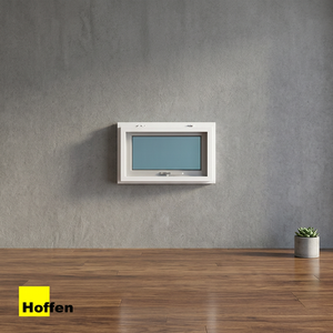 Ventana Corredera Vertical Moderna de PVC Insonorizada e Impermeable, 80x50, Marco Blanco, Mosquitera Exterior, para Sótano y Cocina - Product Image 3