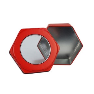 Boîte à <span class=keywords><strong>montre</strong></span> en métal hexagonale de luxe avec couvercle, nouvelle conception 2022, impression de mode, boîte cadeau en étain pour <span class=keywords><strong>montre</strong></span> fossile - Product Image 4