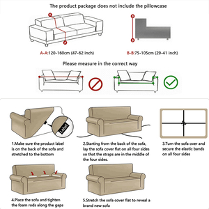 Nueva serie de plantas, funda de sofá de plumas, elástica, suave, lavable, Protector de sofá, funda de cojín decorativa para sala de estar - Product Image 3